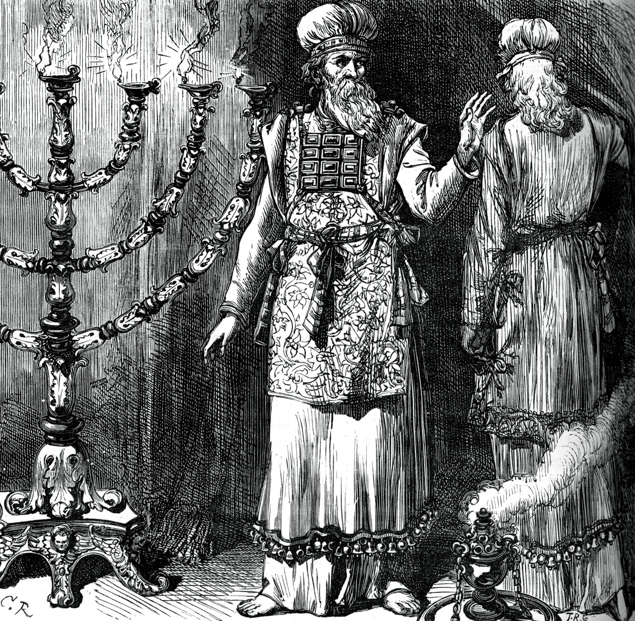 Sommi sacerdoti, che mostrano l