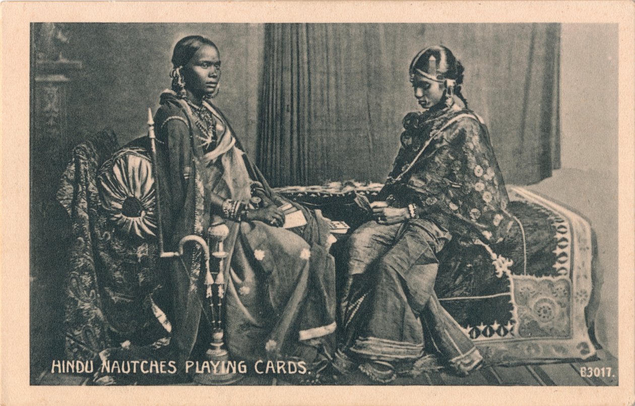 Carte da gioco Hindu Nautches, c1910 da Unbekannt