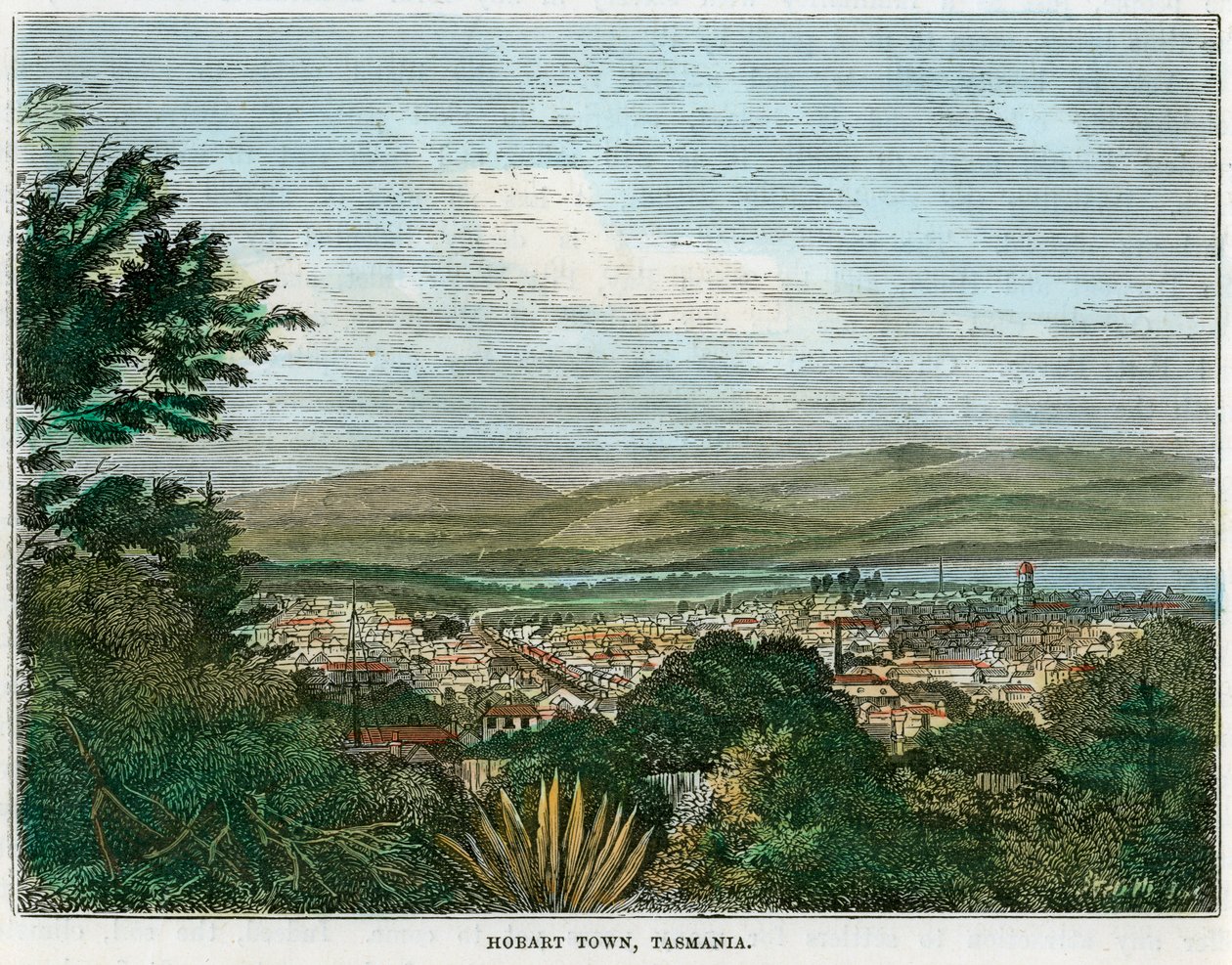 Hobart Town, Tasmania, Australia, c1880 da Unbekannt