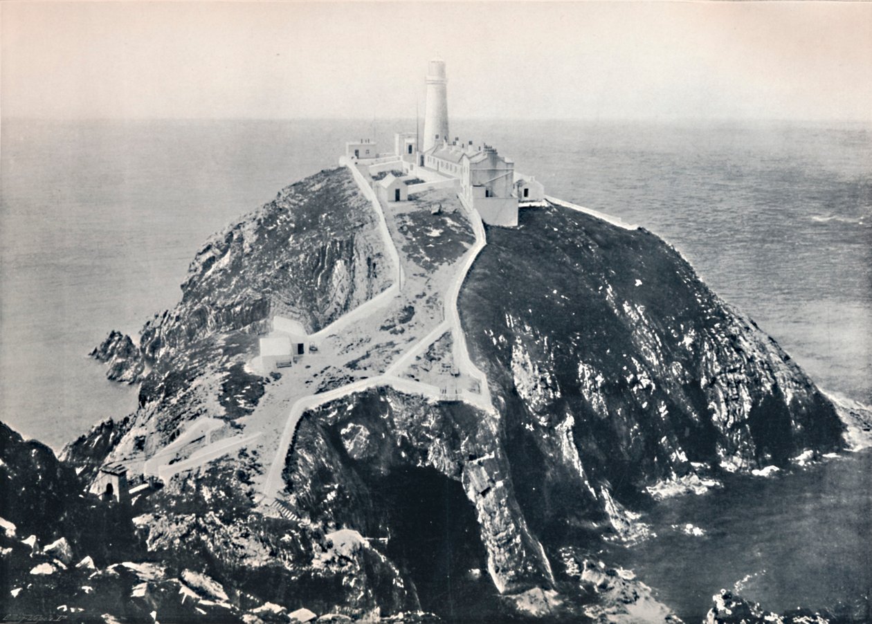 Holyhead - Il South Stack, Faro, 1895 da Unbekannt