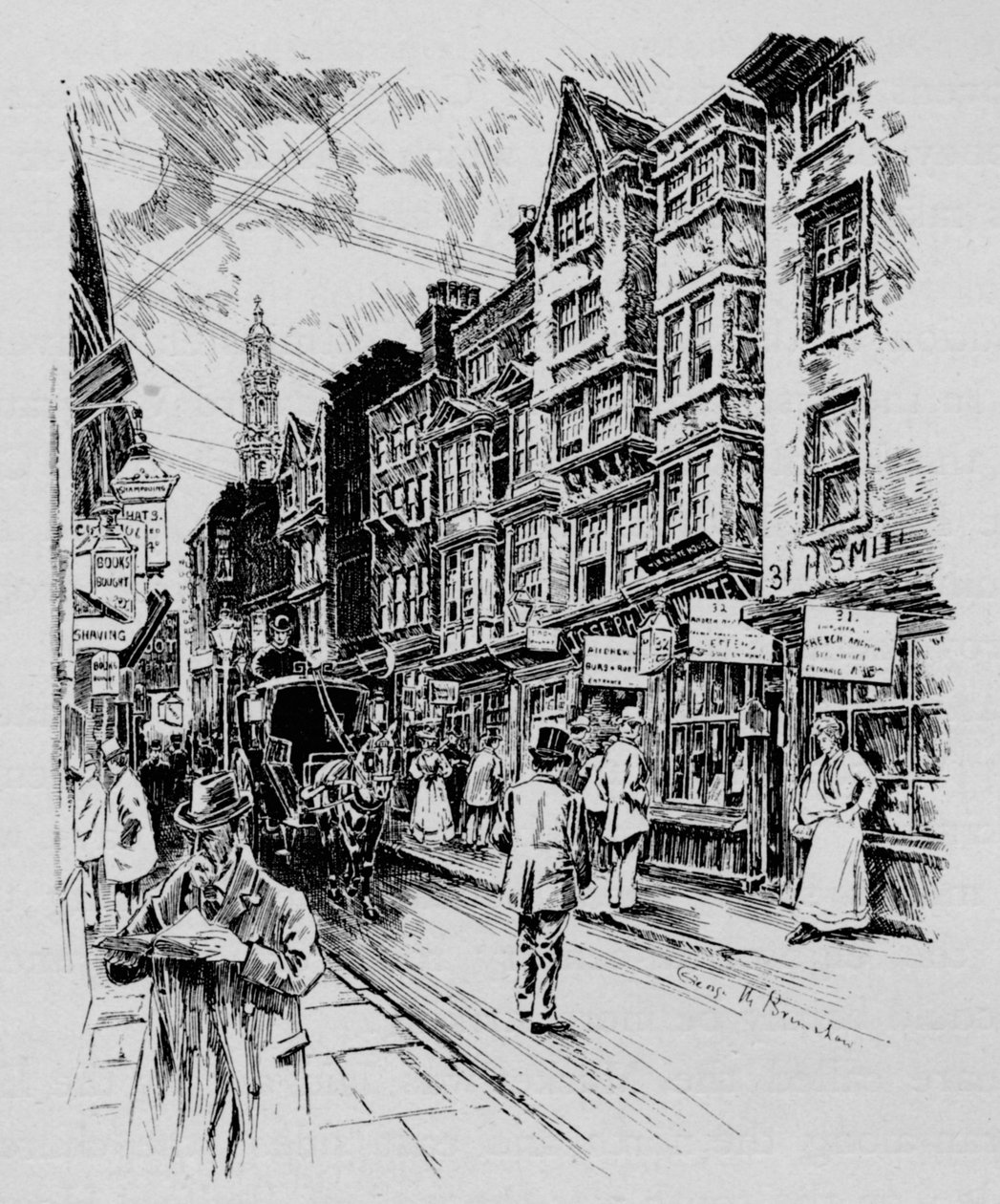 Holywell Street, Westminster, Londra, c1890 1911 da Unbekannt