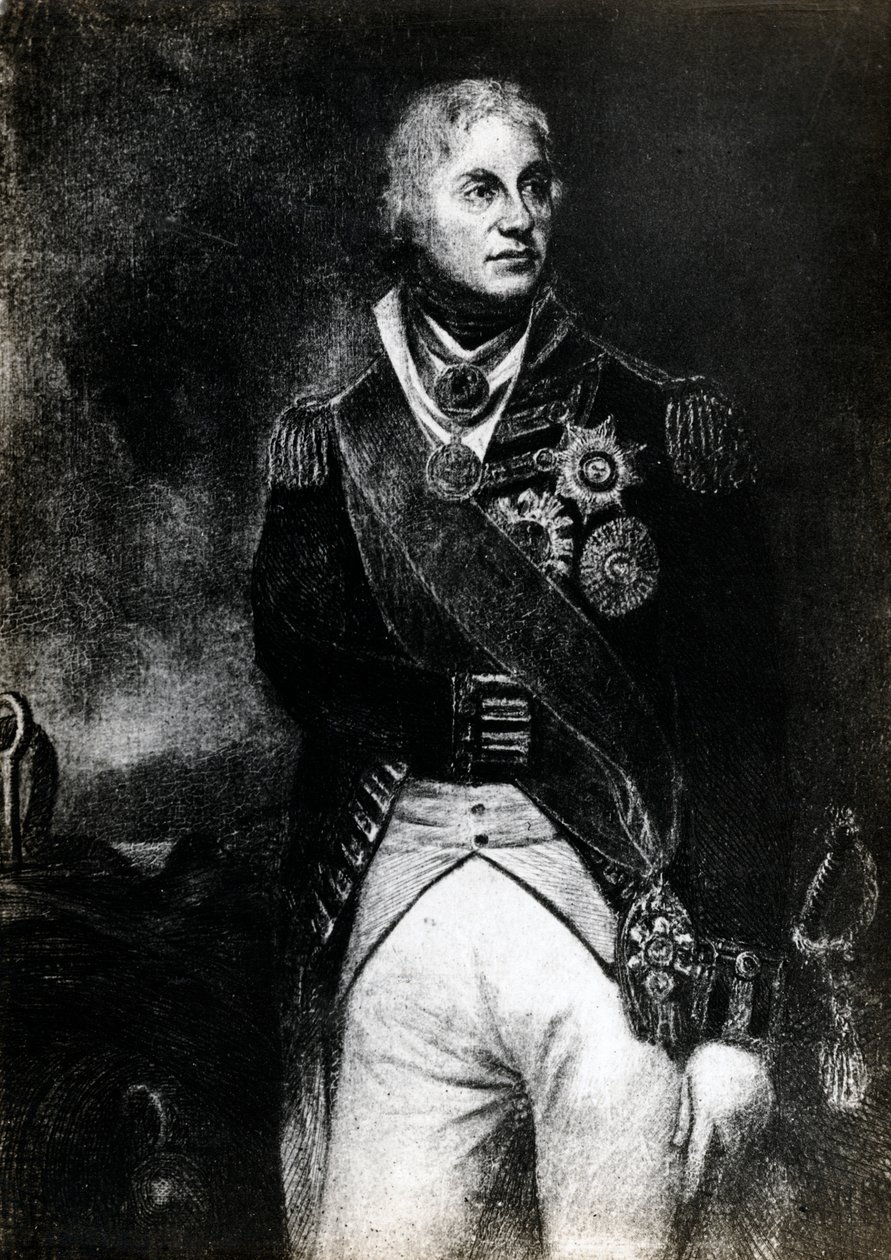 Horatio Nelson, 1° Visconte Nelson, comandante navale inglese, XIX secolo da Unbekannt