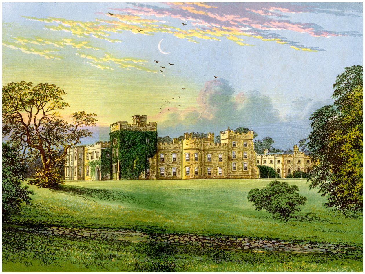Castello di Hornby, Yorkshire, casa del Duca di Leeds, c1880 da Unbekannt