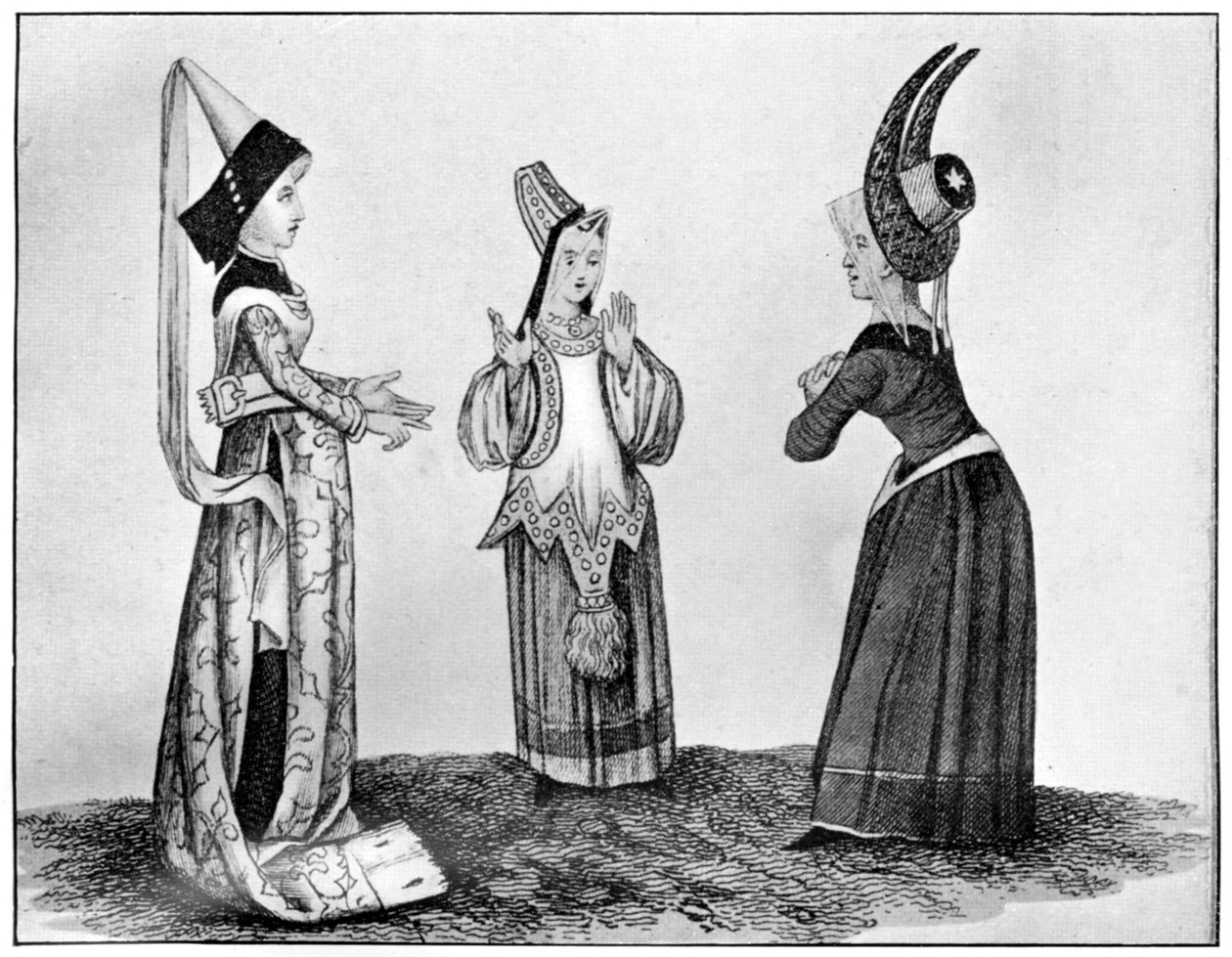 Copricapi Cornuti e a Guglia, XV secolo, 1910 da Unbekannt