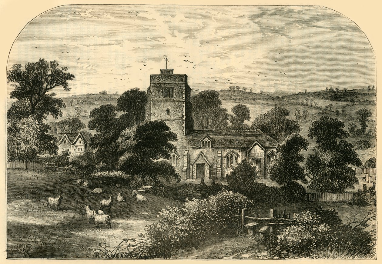 Chiesa di Hornsey nel 1750 da Unbekannt