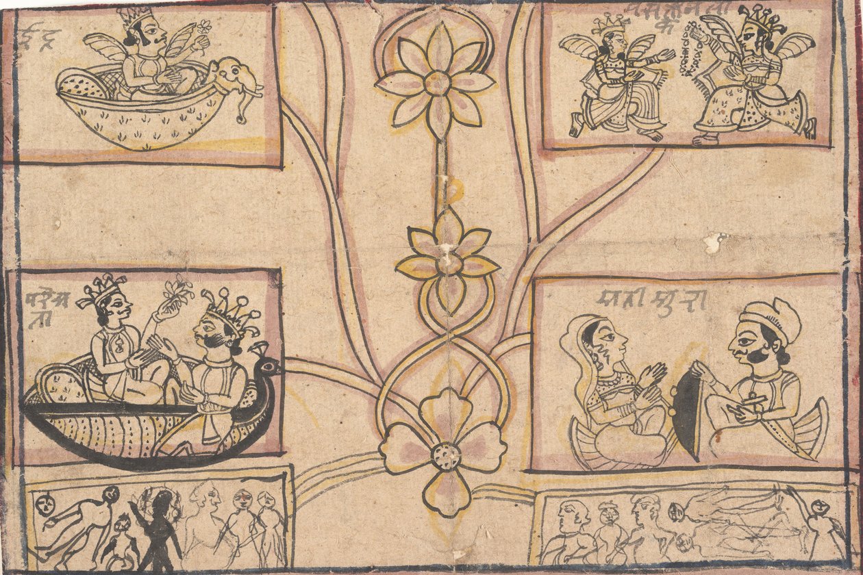 Oroscopo con disegni floreali da Unbekannt