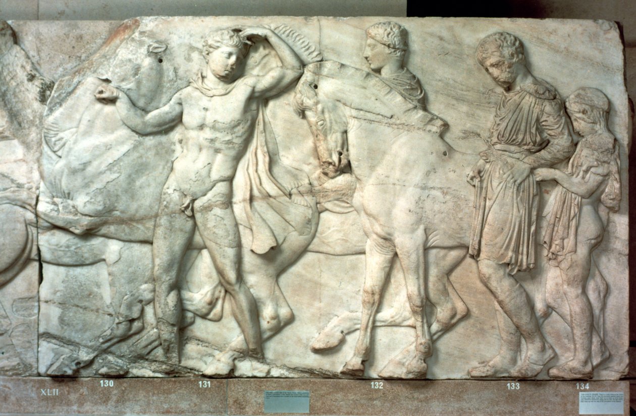 Cavalieri dal fregio del Partenone, 438-432 a.C. da Unbekannt