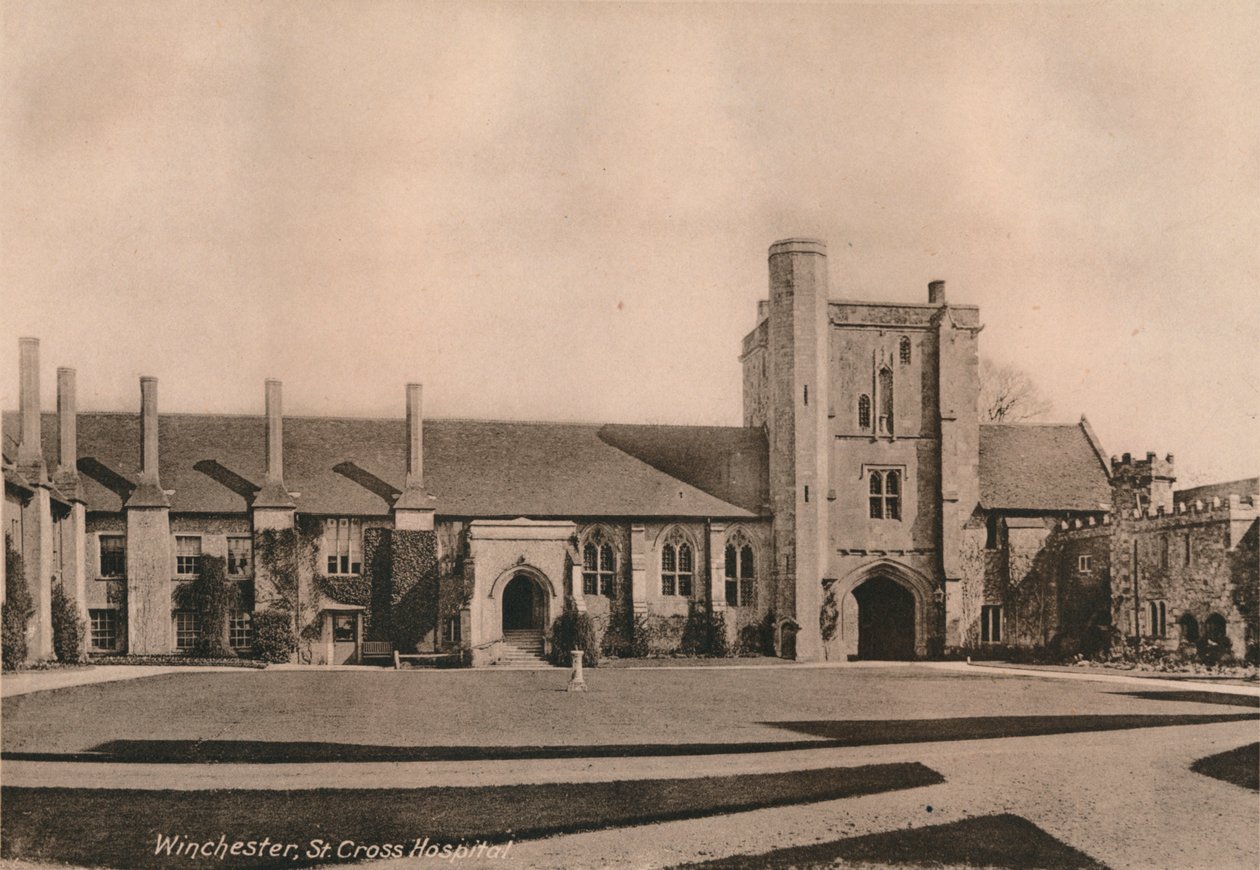 Ospedale di St Cross, Winchester, Hampshire, inizio del XX secolo da Unbekannt