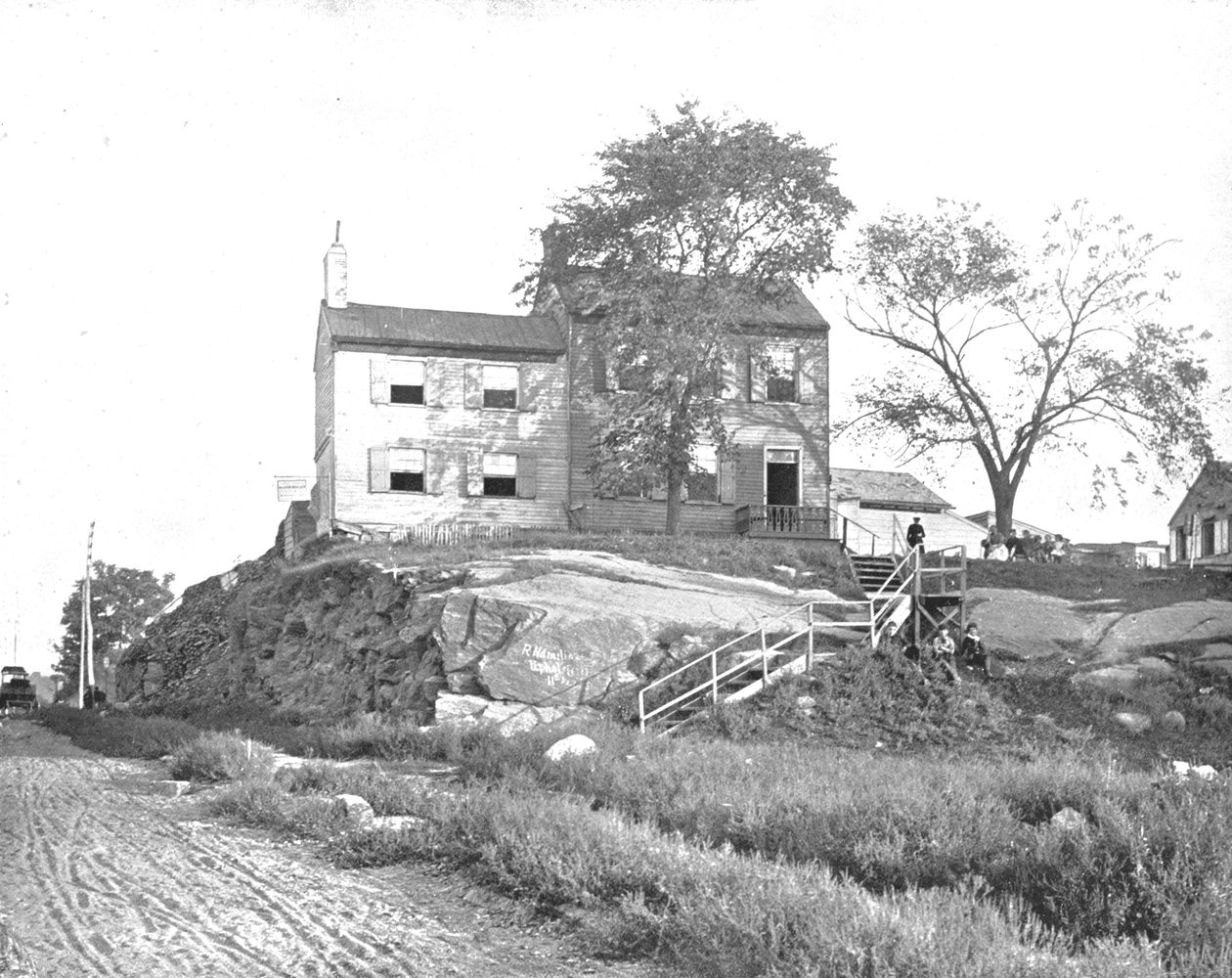 Casa di Edgar Allen Poe, Ravenswood, Long Island, Stato di New York, USA, c1900 da Unbekannt