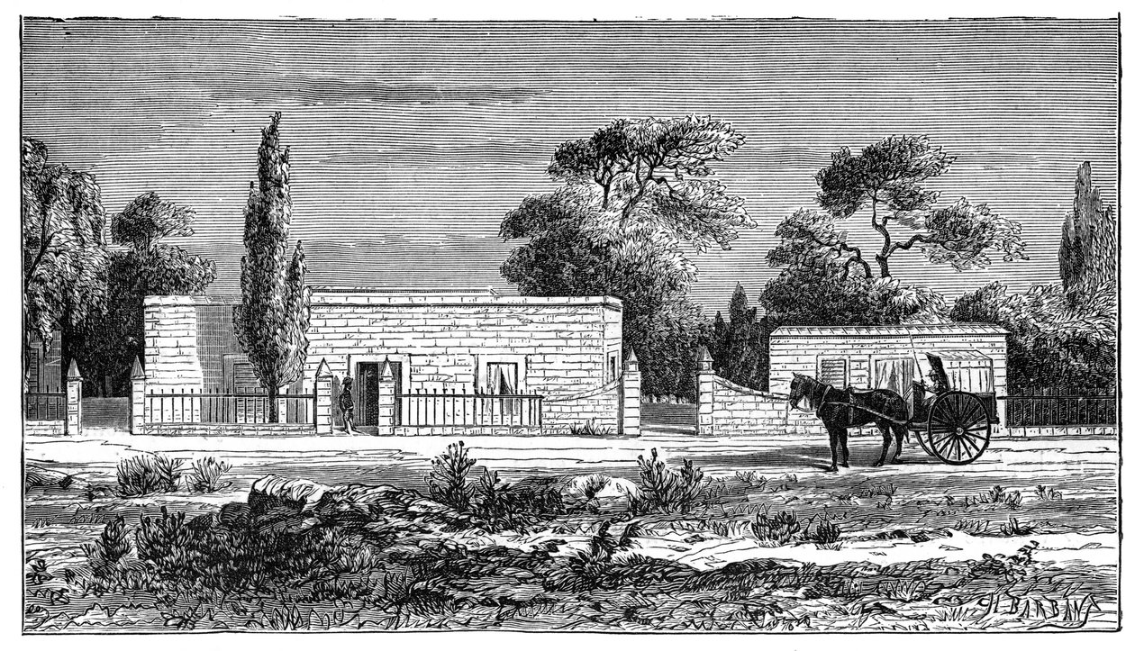 Casa di un ricco boero, Sudafrica, c1890 da Unbekannt