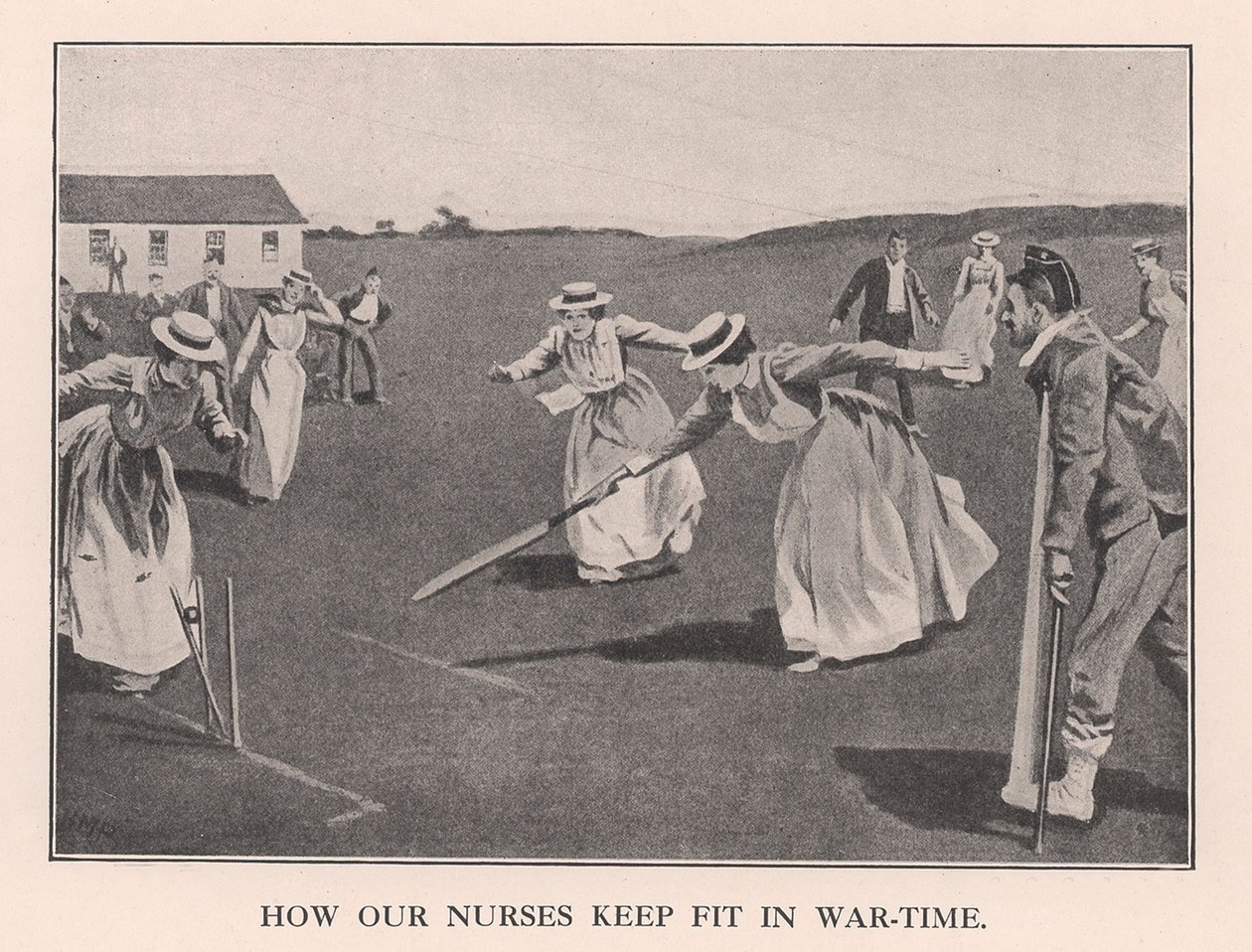 Come le nostre infermiere si mantengono in forma in tempo di guerra, 1901-1912 da Unbekannt