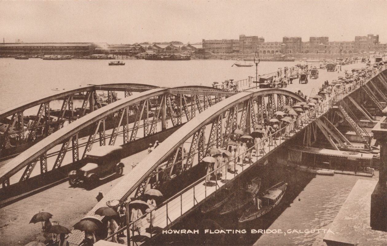 Ponte galleggiante di Howrah, Calcutta, c1905 da Unbekannt