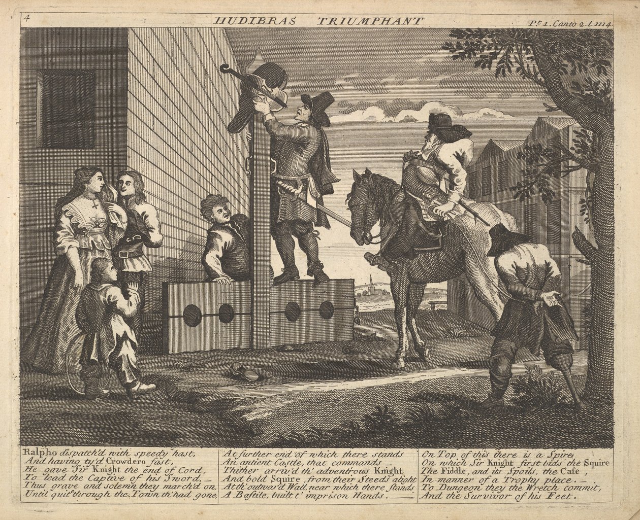 Hudibras trionfante, Tavola 4: Illustrazioni di Samuel Butler