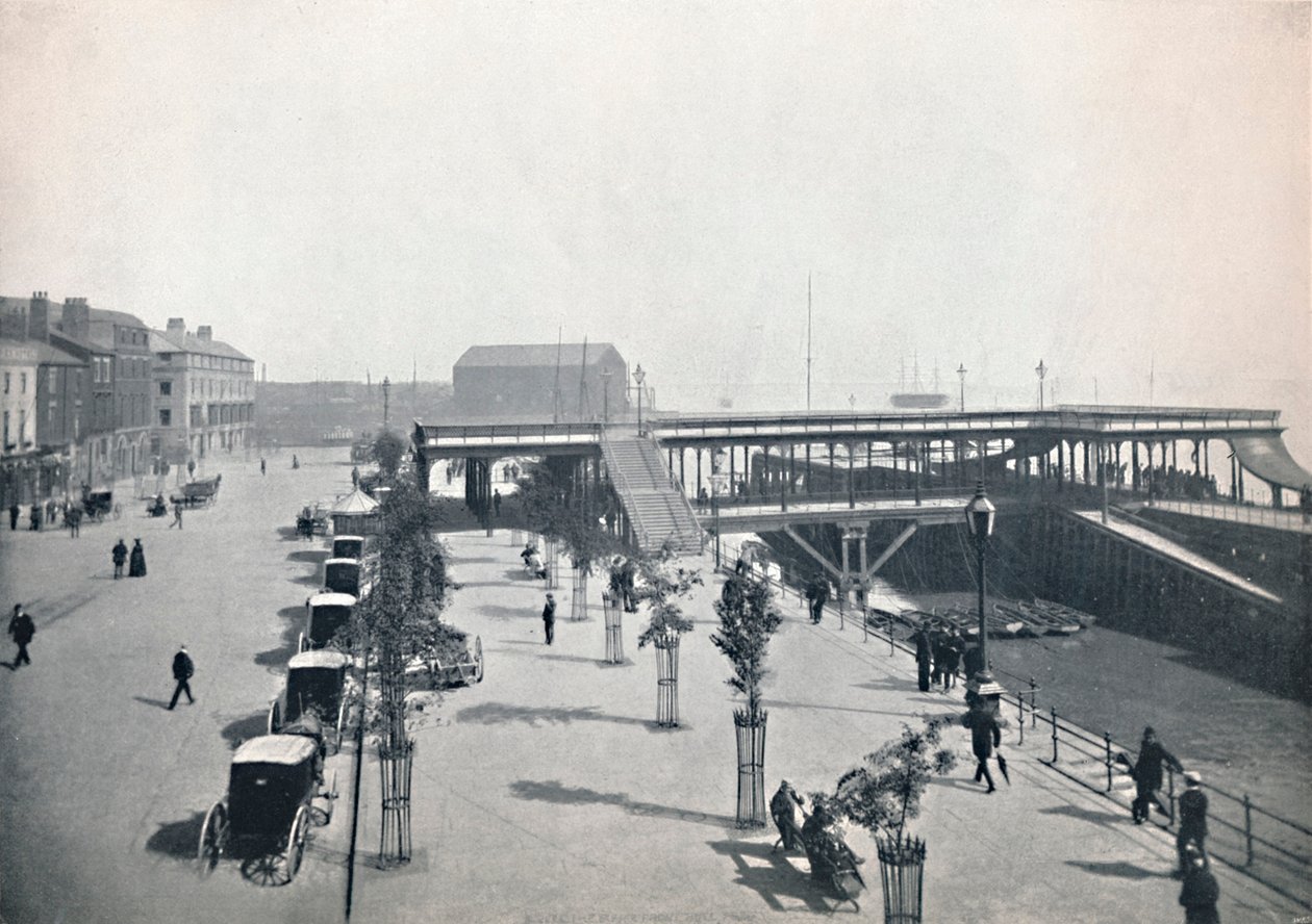 Hull - Il Molo e il Fronte, 1895 da Unbekannt