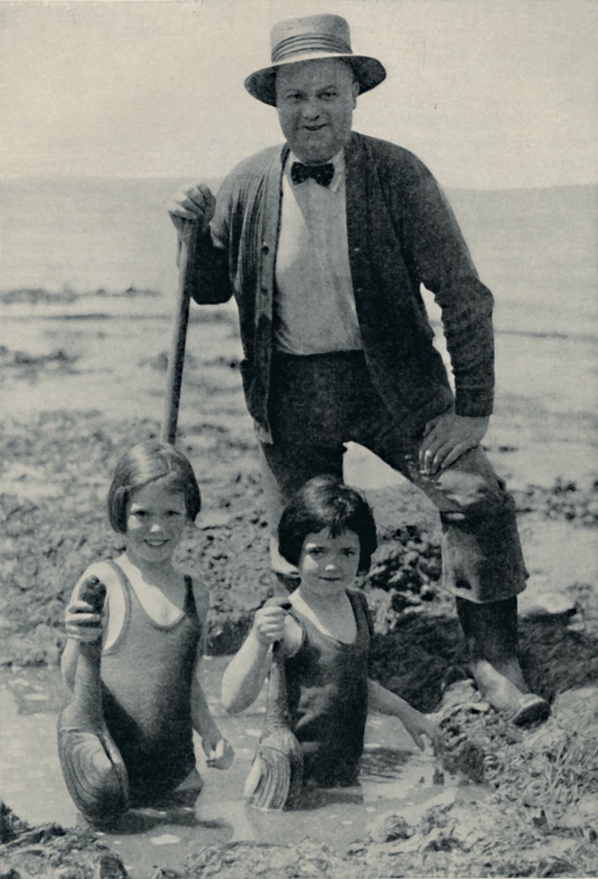 Caccia al geoduck elusivo nel Puget Sound, c1935 da Unbekannt