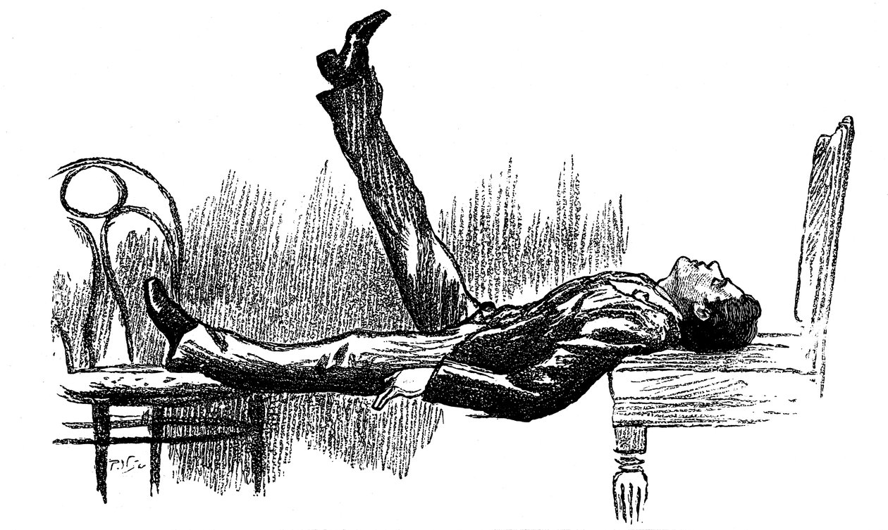 Soggetto ipnotizzato in uno stato di catalessia, 1891 da Unbekannt