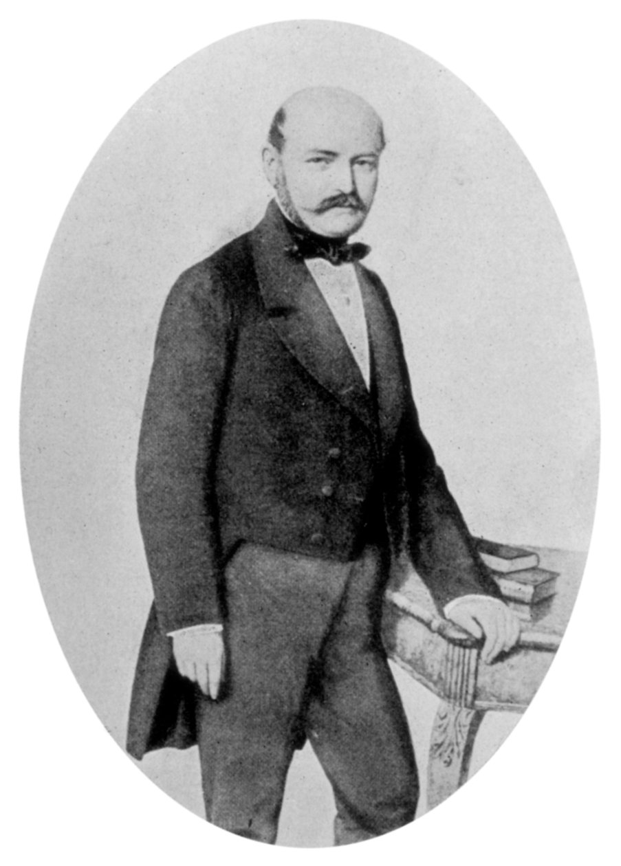 Ignaz Philip Semmelweis 1818-1865, ostetrico ungherese, XIX secolo da Unbekannt