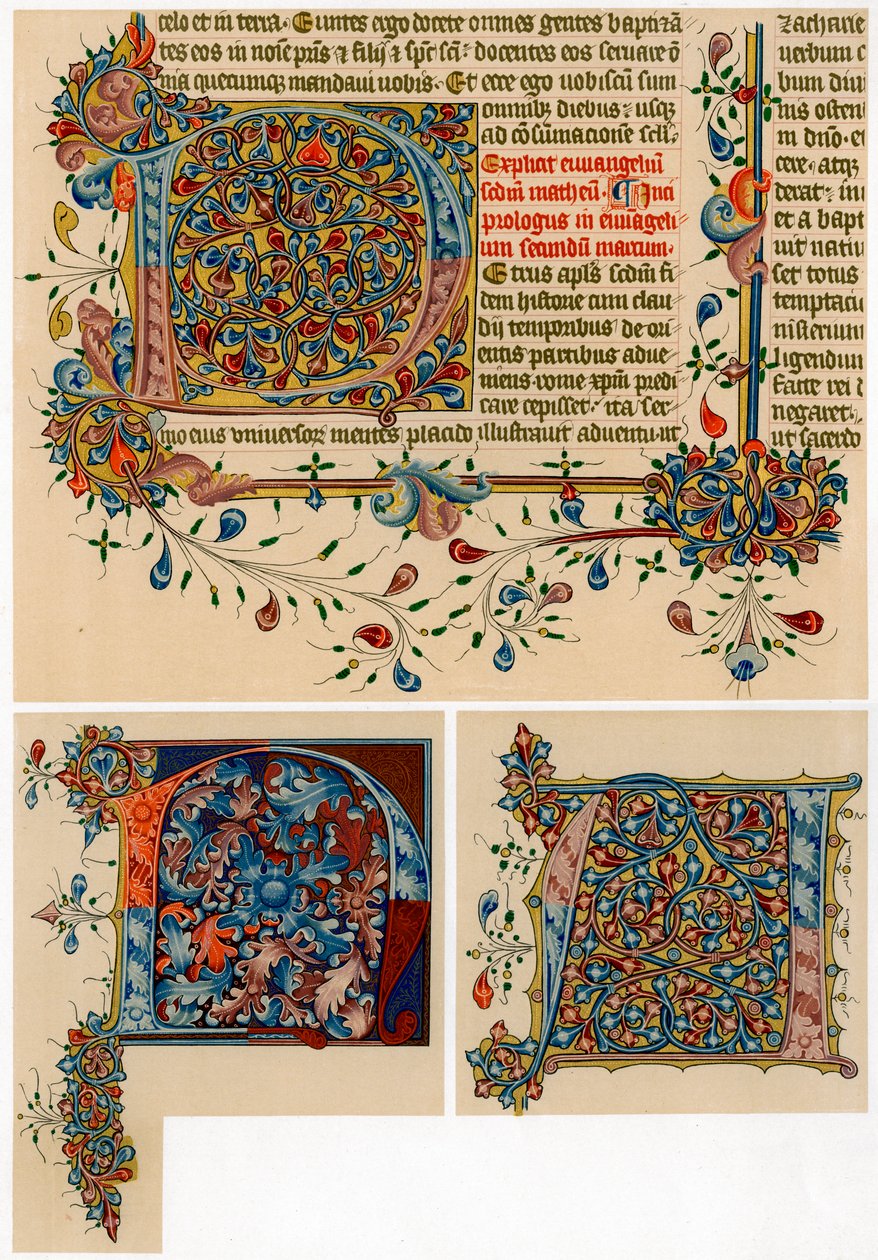 Lettere iniziali illuminate, 1405-1415 da Unbekannt