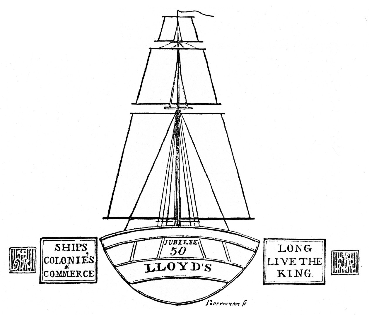 Illuminazione a Lloyds, 1809, 1928 da Unbekannt