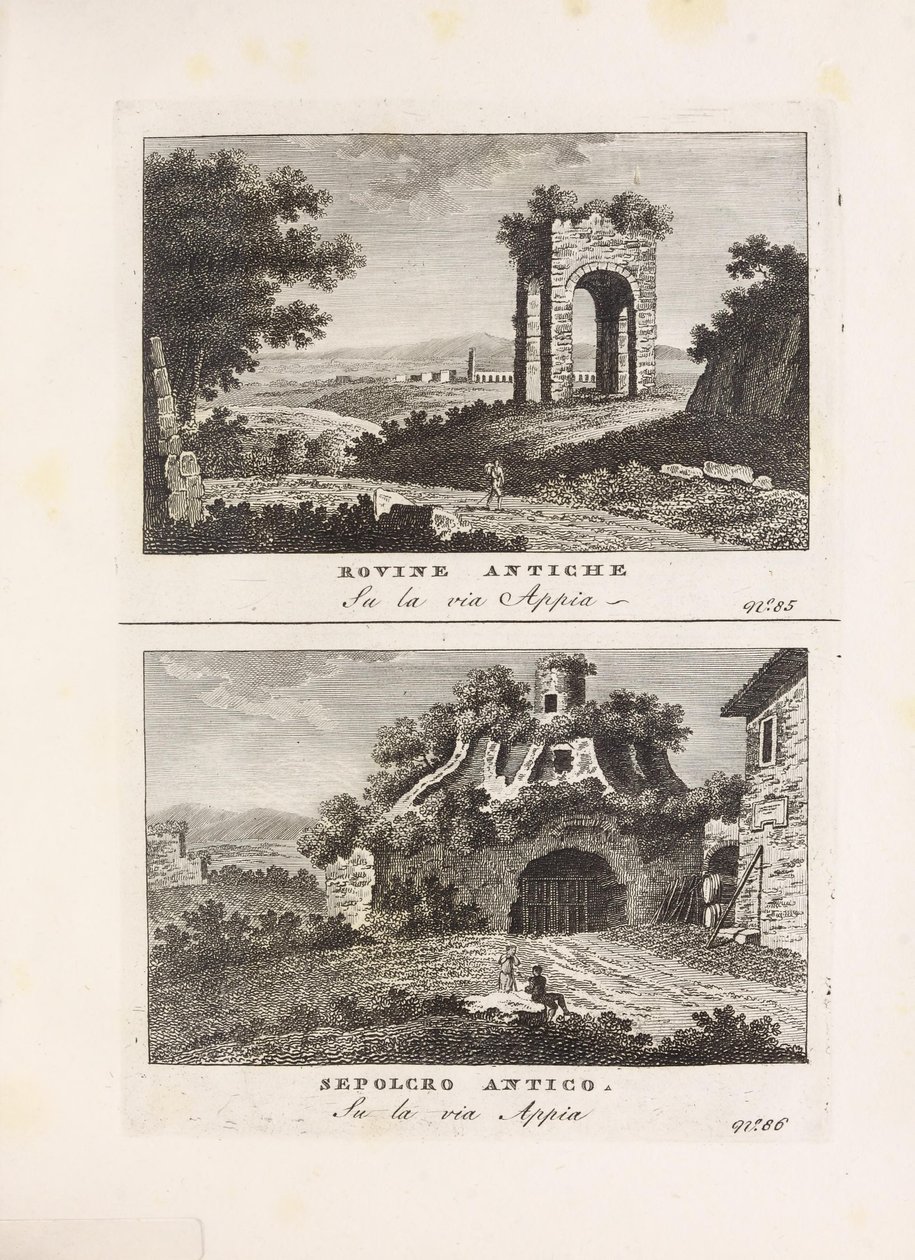 Illustrazione tratta dal libro Vedute antiche e moderne le più interessanti della città di Roma di autore sconosciuto e pubblicato da Presso Venanzio Monaldini, Stefano Piale in Piazza di Spagna (it, [ca. 1820]) da Unbekannt