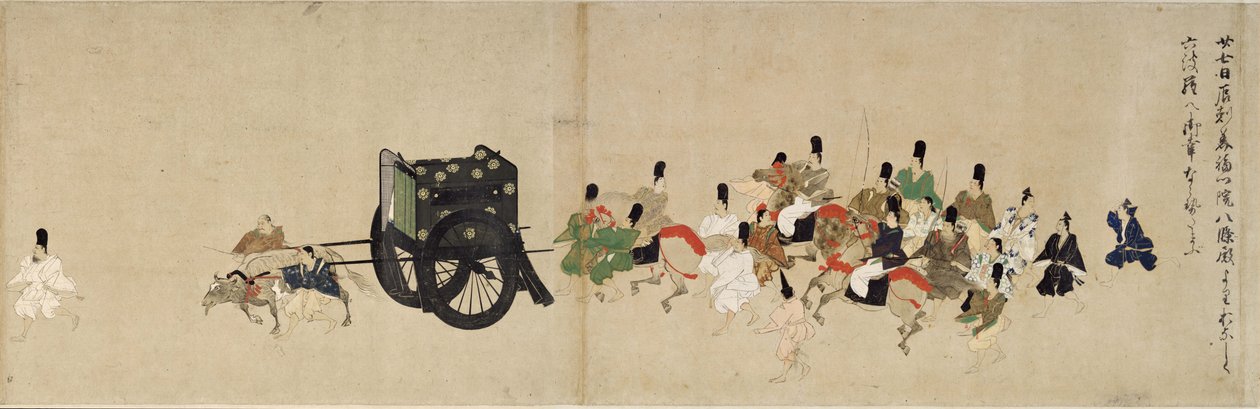 Racconto illustrato della guerra civile di Heiji La visita imperiale a Rokuhara 5 rotoli, 13° secolo da Unbekannt