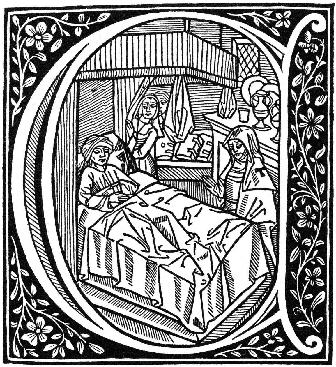 Illustrazione da De Consolatione Philosophiae di Boezio, 1498 da Unbekannt