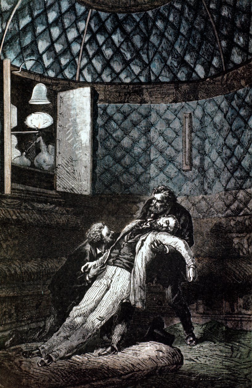 Illustrazione da Dalla Terra alla Luna di Jules Verne da Unbekannt