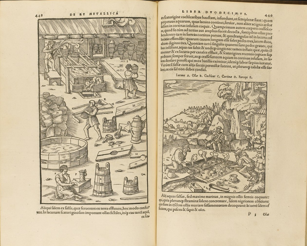 Illustrazione da De re metallica libri XII di Georgius Agricola, 1556 da Unbekannt