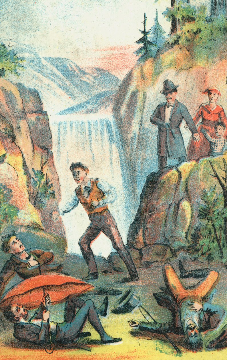 Illustrazione da un poster pubblicitario di una produzione teatrale di La capanna dello zio Tom, 1870 da Unbekannt
