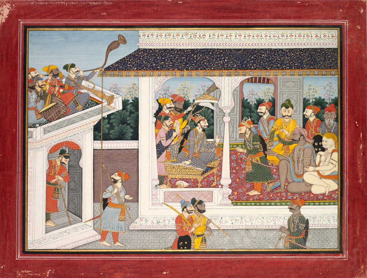 Illustrazione al decimo e undicesimo libro del Purana, c. 1830 da Unbekannt