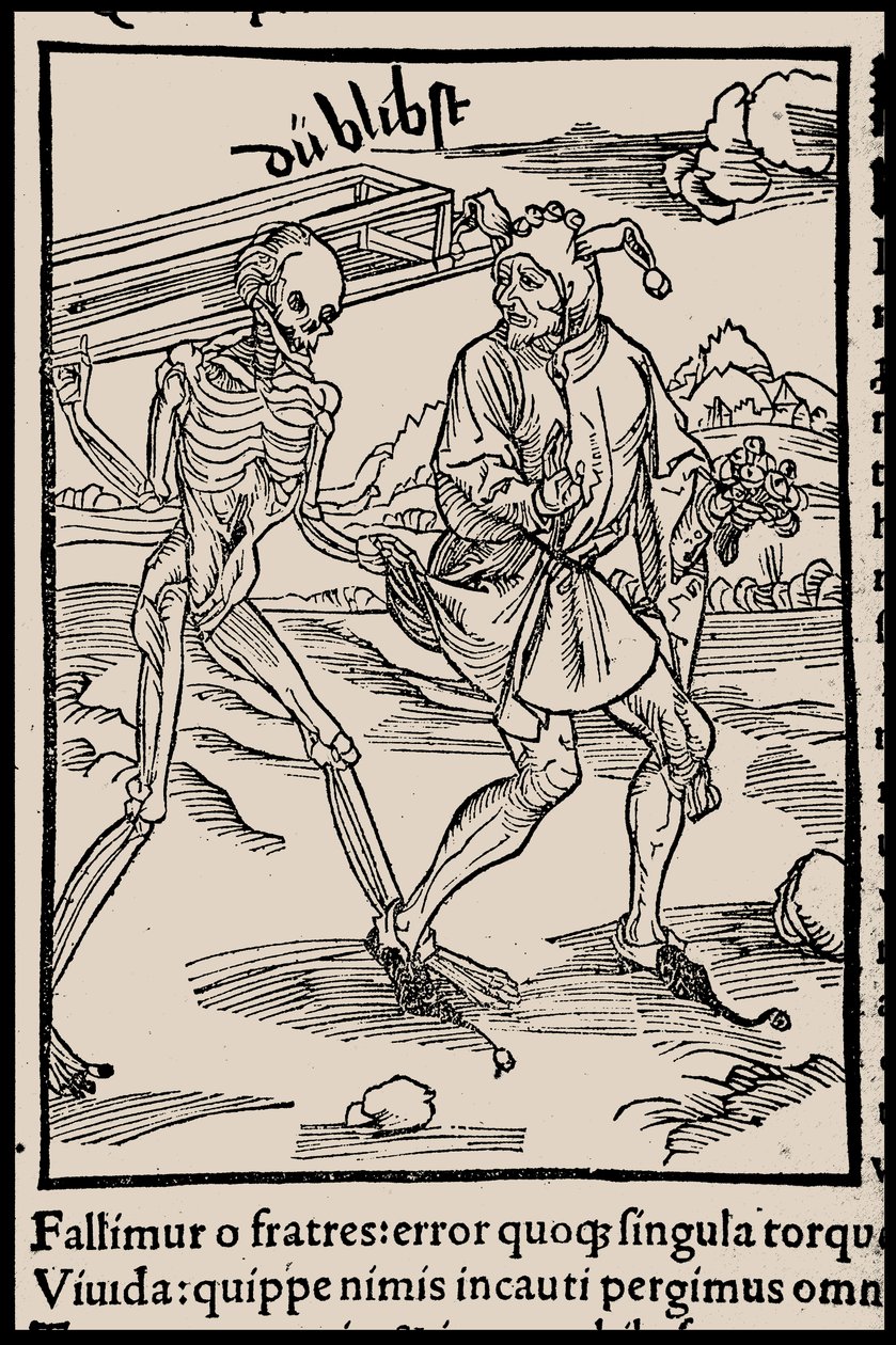Illustrazione per il libro La nave dei folli di Sebastian Brant, 1497 da Unbekannt