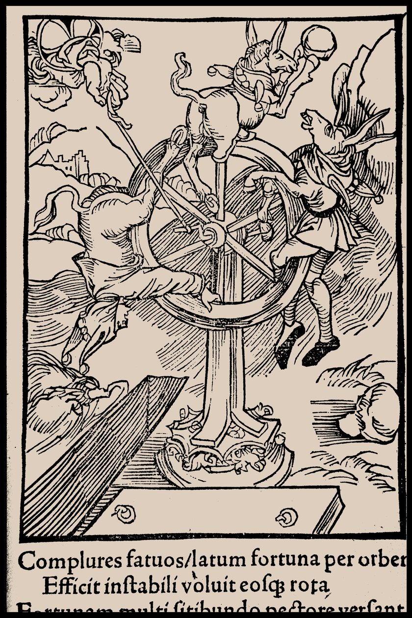 Illustrazione per il libro La nave dei folli di Sebastian Brant, 1497 da Unbekannt