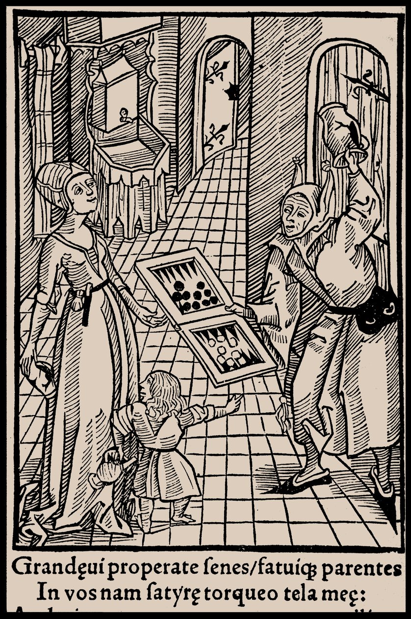 Illustrazione per il libro La nave dei folli di Sebastian Brant, 1497 da Unbekannt
