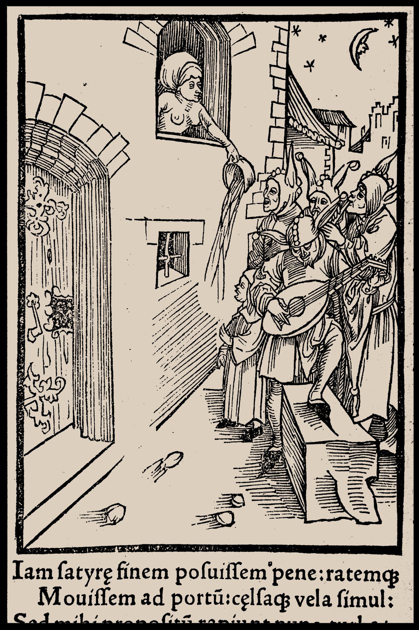Illustrazione al libro La nave dei folli di Sebastian Brant, 1497 da Unbekannt