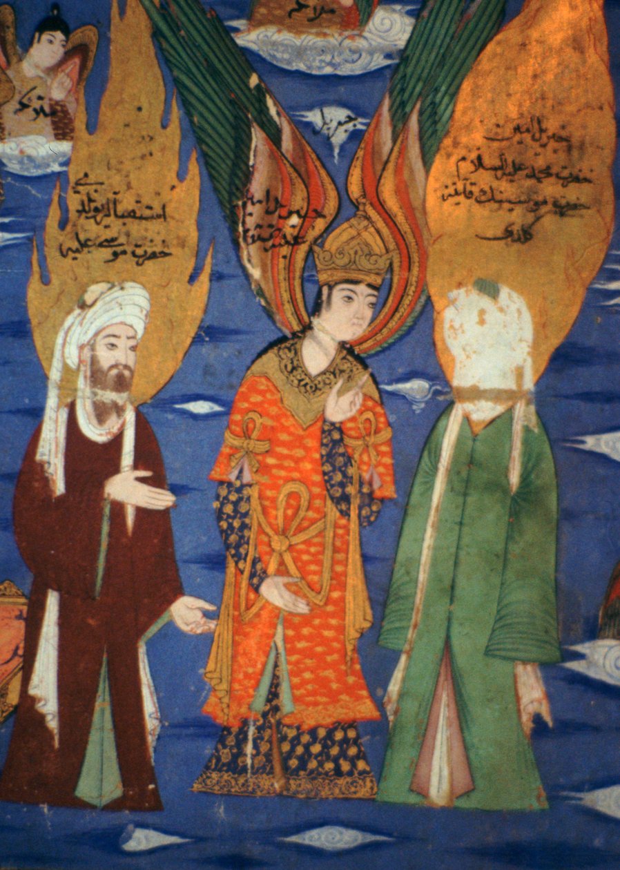 Immagine del Profeta Maometto che ascende al cielo, XVI secolo da Unbekannt