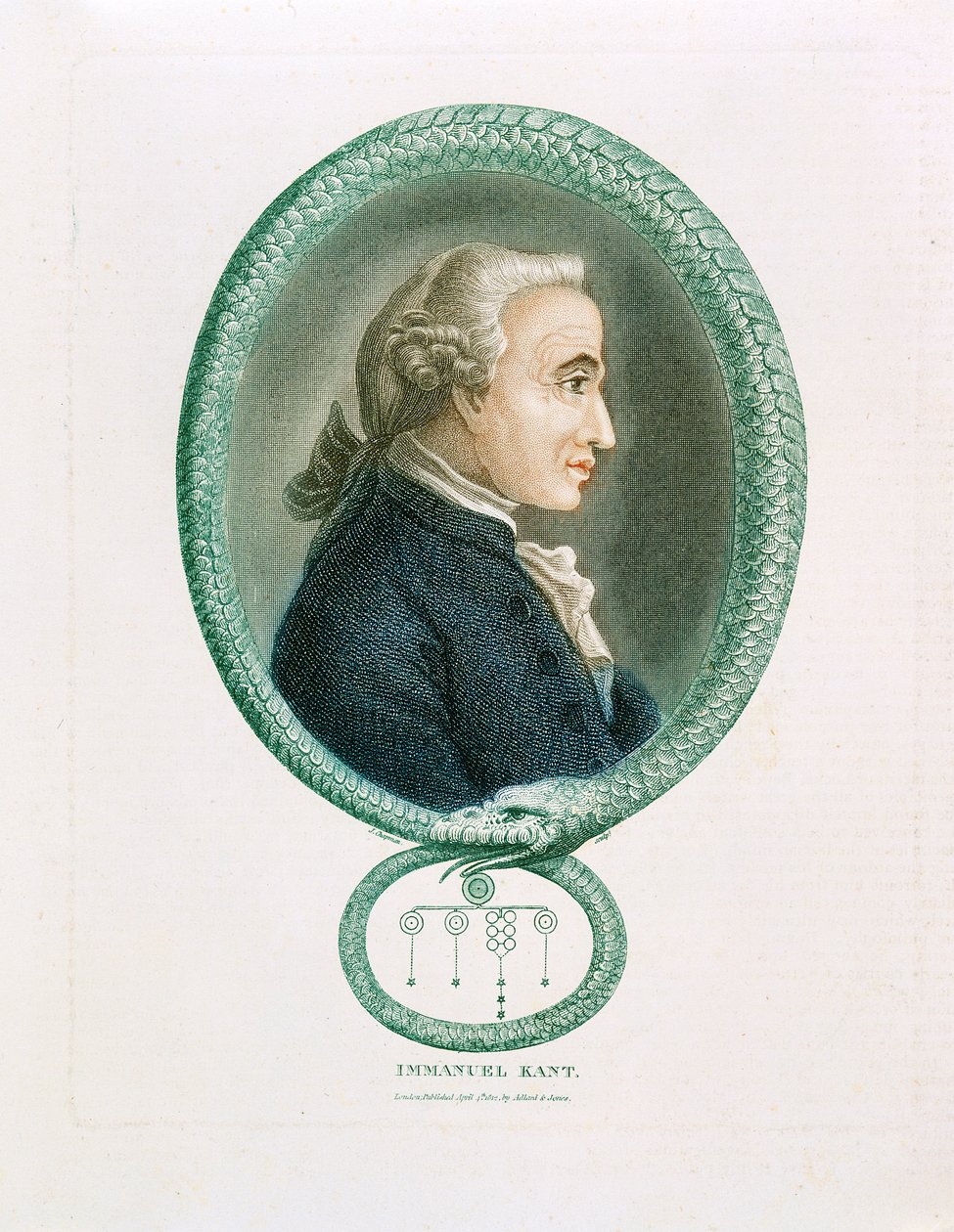 Immanuel Kant, filosofo tedesco, 1812 da Unbekannt