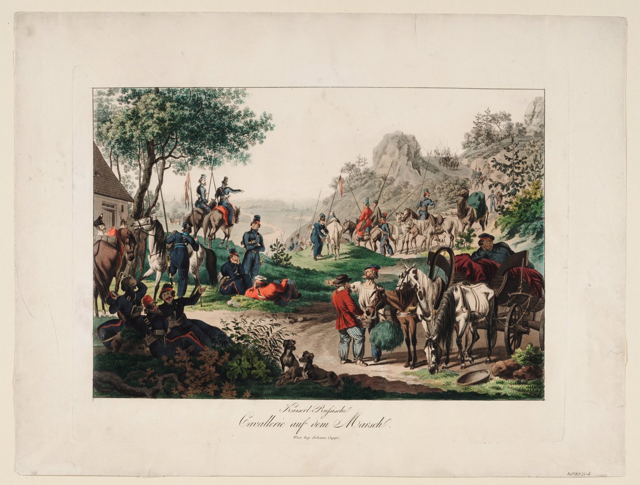 Cavalleria imperiale russa in marcia, 1813 da Unbekannt
