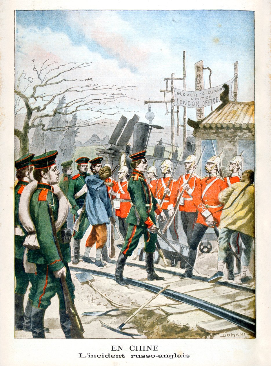 In Cina, incidente tra russi e inglesi, 1901 da Unbekannt
