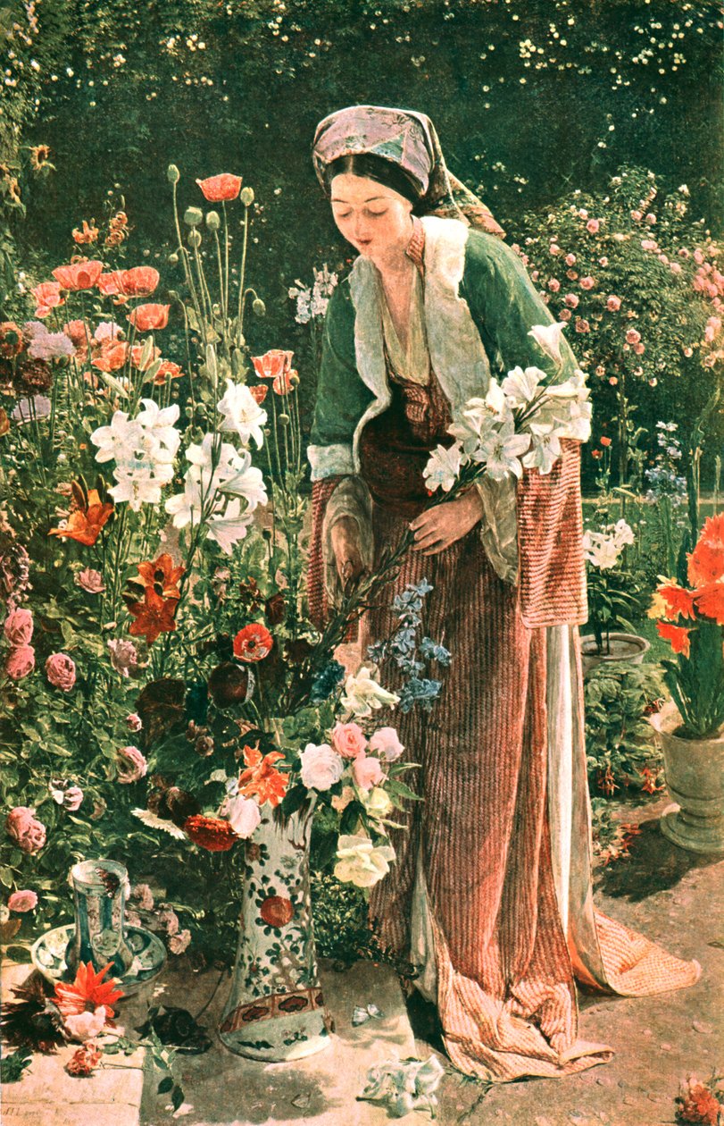 Nel giardino del Bey, 1865, c1902 da Unbekannt