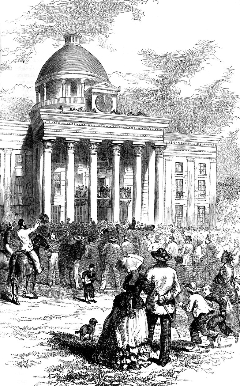 Inaugurazione di Jefferson Davis, Montgomery, Alabama da Unbekannt
