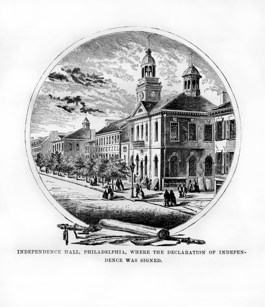 Independence Hall, Filadelfia, Pennsylvania, USA, 1872 da Unbekannt