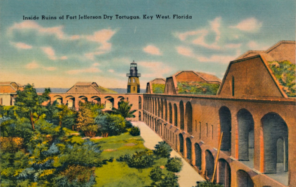 Dentro le rovine di Fort Jefferson, Dry Tortugas, Key West, Florida da Unbekannt