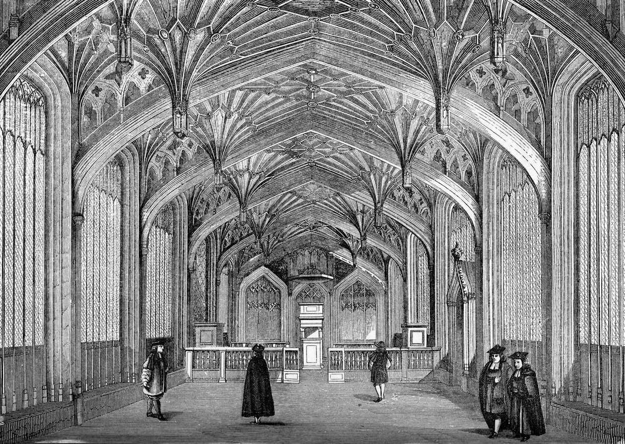 Interno, Università di Oxford, XVIII secolo, 1870 da Unbekannt