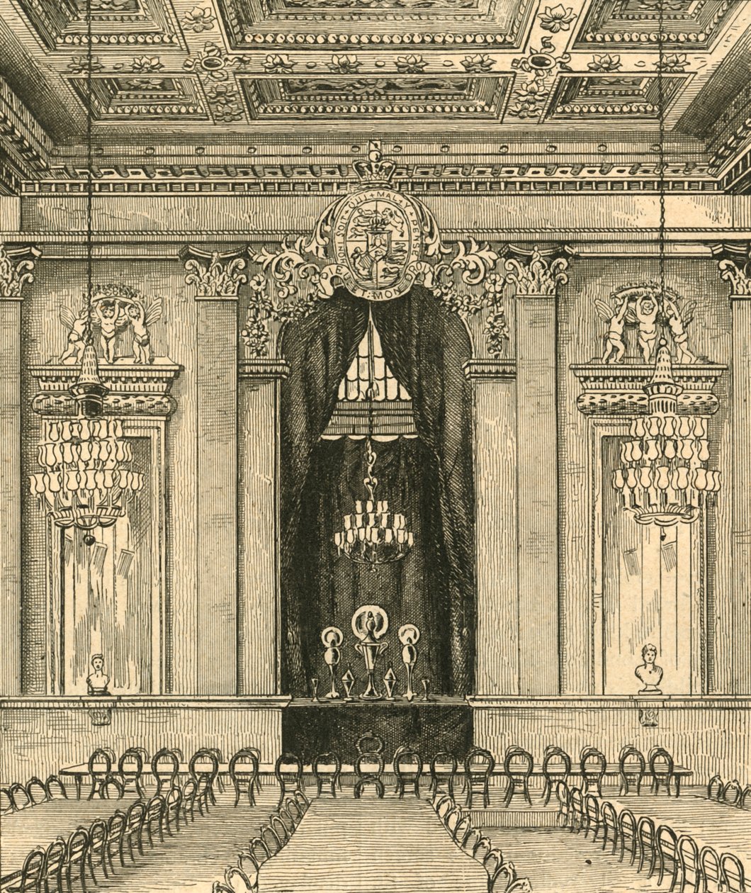 Interno della Goldsmiths Hall, 1876, 1897 da Unbekannt