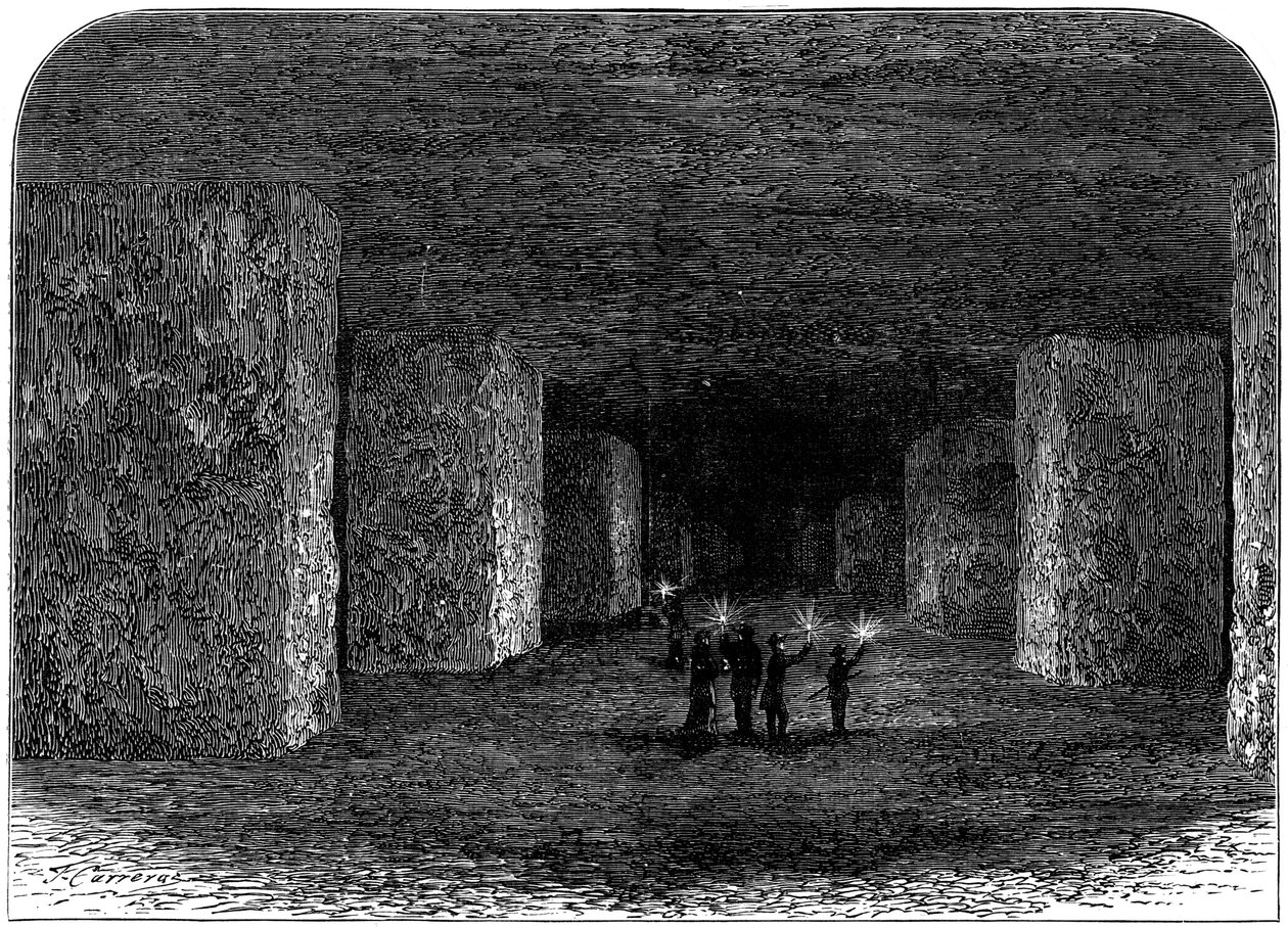 Interno della miniera di sale di Marston, Northwich, Cheshire, Inghilterra da Unbekannt