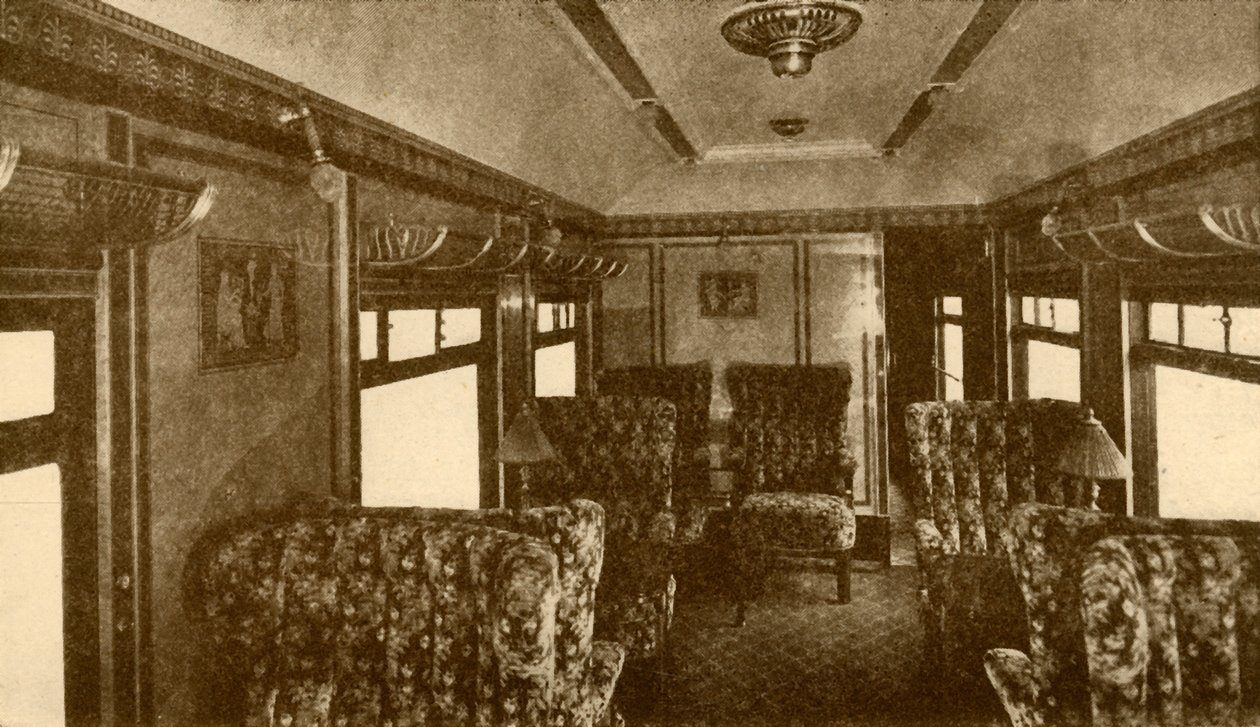 Interno del vagone Pullman, Marjorie, Southern Railway, 1930 da Unbekannt