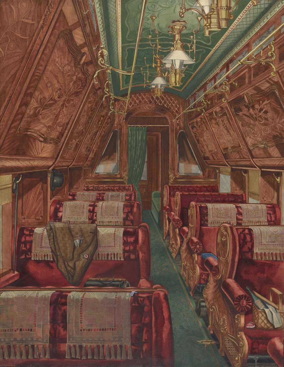 Interno di carrozza Pullman da Unbekannt