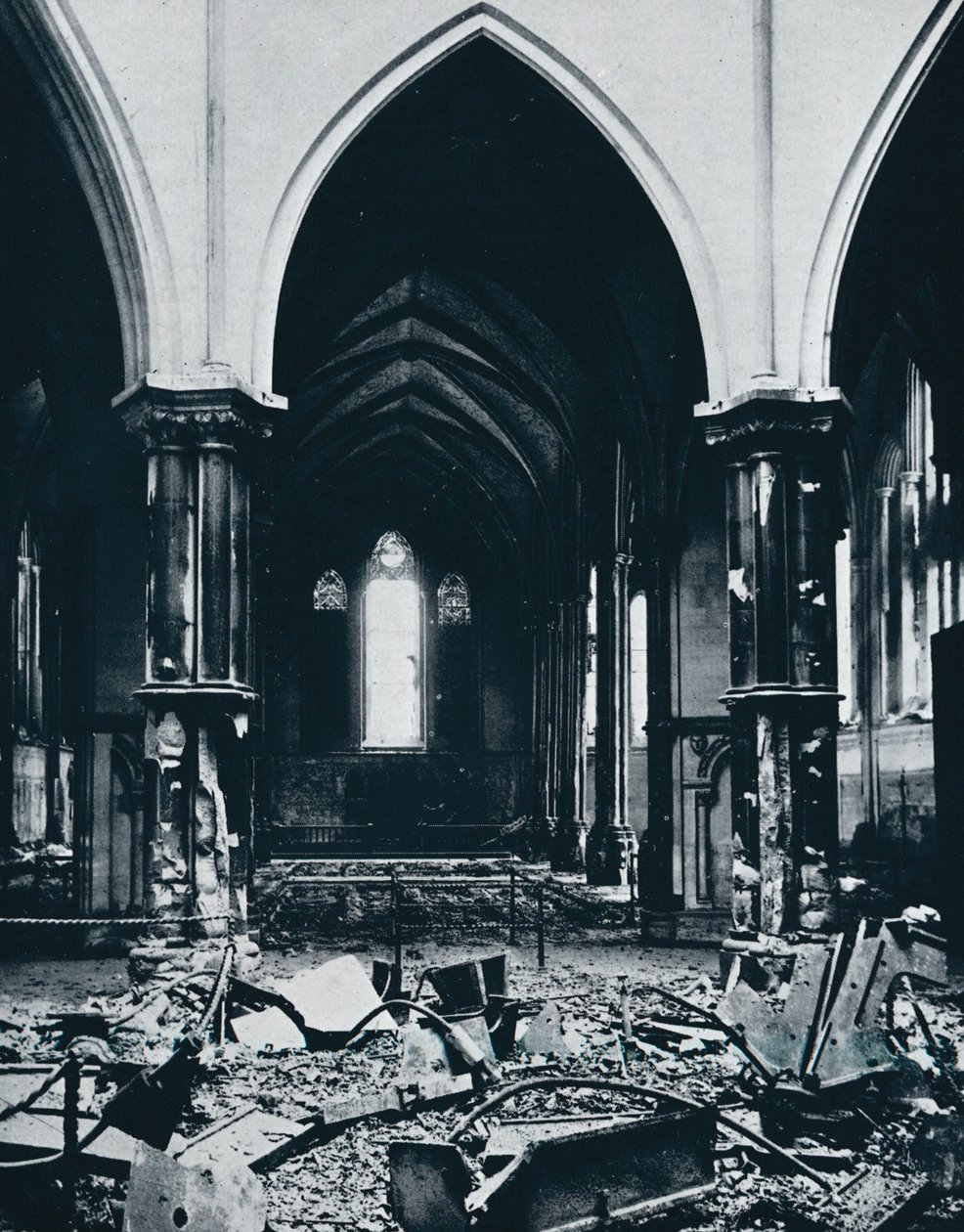 Interno della Chiesa del Tempio dopo l