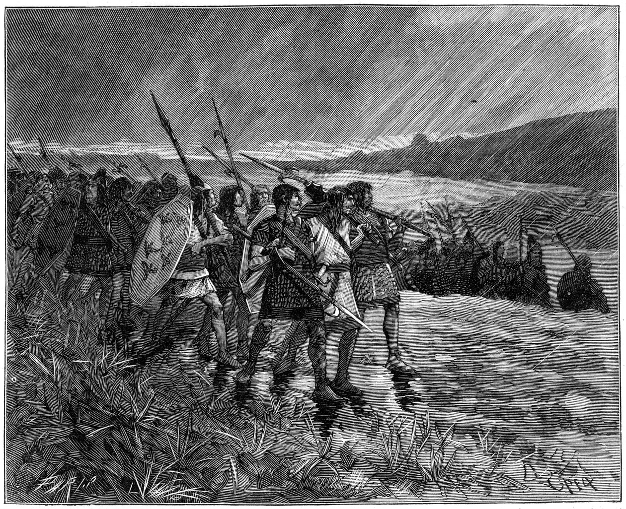 Invasione degli Alani o dei Visigoti, Gallia, inizio V secolo 1882-1884 da Unbekannt