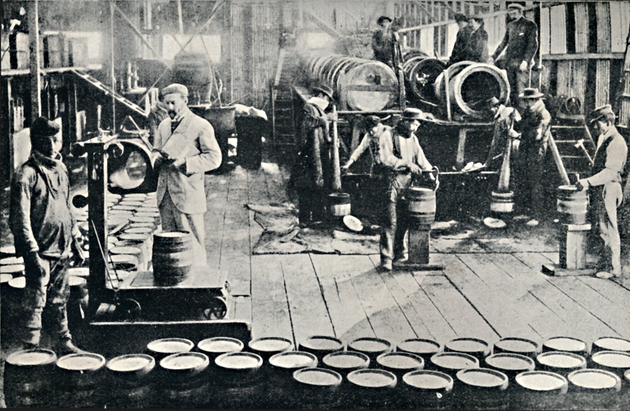 Preparazione dello iodio per la spedizione nelle Salitreras di Tarapaca, 1911 da Unbekannt
